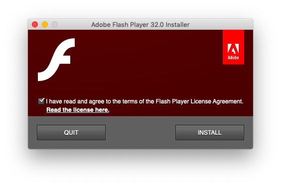 install adobe flash player osx
